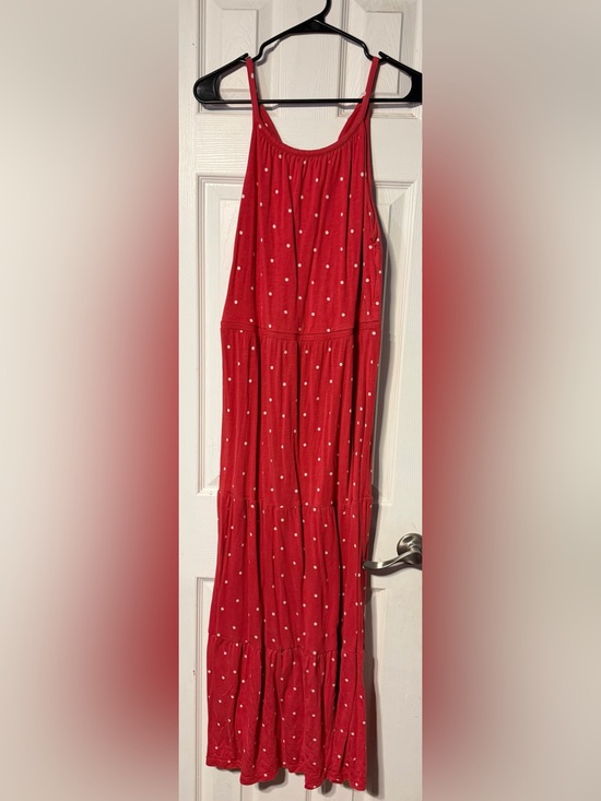 Dresses & Skirts - Old Navy Red Polka Dot Maxi Dress women’s Large
